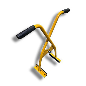 Mechanical scissor clamp for blocks and border stone